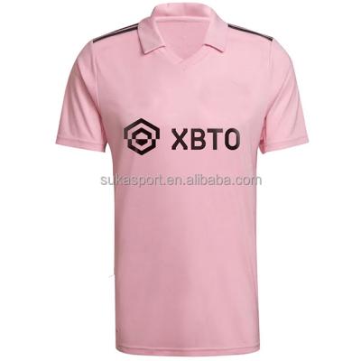 China Shirts & Main 2022 Season Miami Pink Inter Home Jersey New Quality Beckham Football Jersey Top Thai Shirt Set for sale