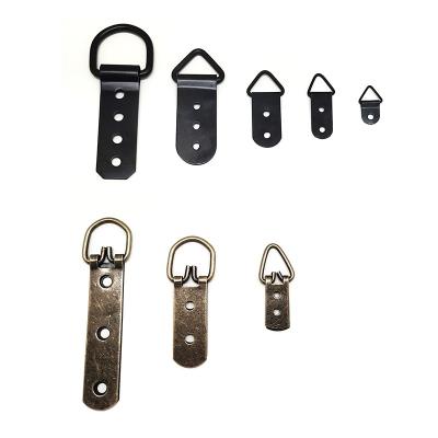 China Nickel Plated Heavy Industry HOUSEHOOK Photo Picture Picture Frame Keyholes Hanger Metal Hook Picture Mirror Sight Wholesale D-ring Hanger for sale