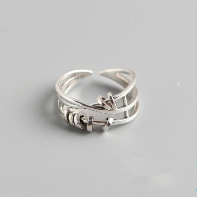 China Hot Lap Rings Sterling Silver Ring Fashion Wish Layers In Rings S925 Jewelry Women for sale