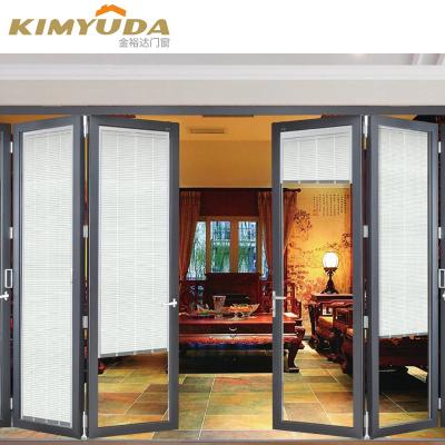 China Energy Saving & waterproof & sound insulation aluminum bifold door modern design soundproof energy saving folding door new for sale