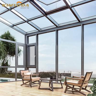 China Foshan manufacturer modern hot sale laminated tempered glass home sunroom conservative prices for sale