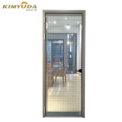 China Waterproof Manufacturers Selling Aluminum Exterior Aluminum Casement Toilet Bedroom Entrance Curtain Door To Bathroom for sale