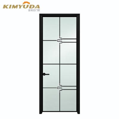 China Energy Saving & waterproof & JYD Sound Insulation French Door Frame Glass Aluminum Aluminum Swing Door for sale