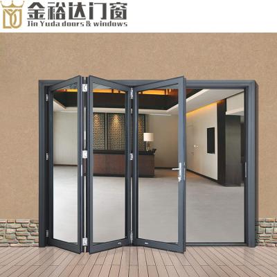 China Factory price cheap folding windows and doors aluminum folding doors with high quality for villas for sale