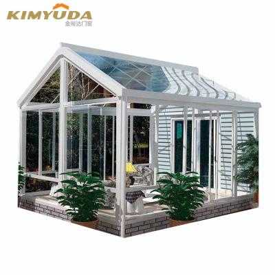 China Modern tempered glass house manufacturer JYD luxury sunroom insulated glass house for sale for sale