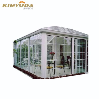 China Modern Greenhouse Modern Free Standing Glass Building Sunroom Heavy Duty for sale