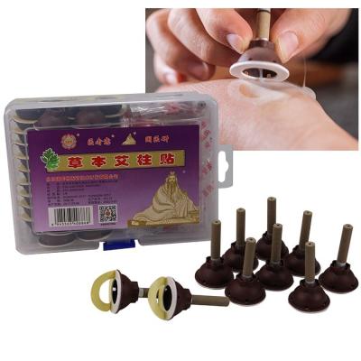 China Menge 50 Stäbchen/Box Moxibustion Acupupoint Mini Moxa Selbstklebstoff für die Moxa-Therapie zu verkaufen