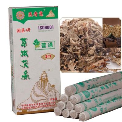 China 10pcs 3 1 Chinese Traditional Moxibustion Stick for Pure Herbal Nourishment of the Body for sale