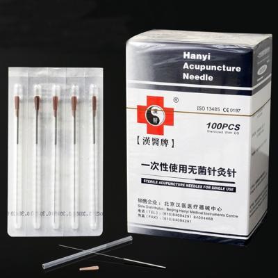 China Hanyi Acupuncture Needles with Guide Tube 100pcs/pack More than 20 Sizes Stainless Steel for sale