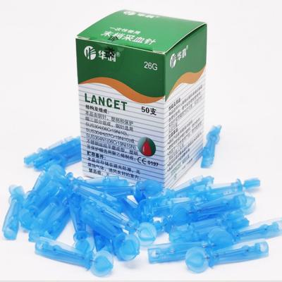 China Einweg-Twist-Top-Lancet 28g für Blutzuckertests sicher und genau 50 pro Schachtel zu verkaufen