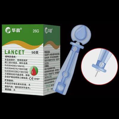 China Lancet de amostragem de sangue indolor 26G TWIST Cobertura médica chinesa Hijama Lancet de sangue Agulha à venda