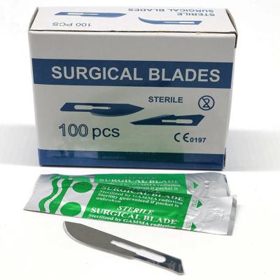 China Einweg-Scalpel aus Edelstahl Chirurgische Klingen für medizinische Zwecke zu verkaufen