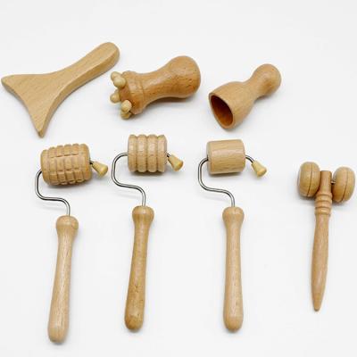 China Massagegerät für Gesicht und Körper Holz Maderoterapia Kit Hautpflege Gesichtsmassager zu verkaufen