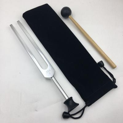 China 256 Hz Healing Tuning Fork Stainless Steel for Chakra Sound Therapy Treatment Kit for sale