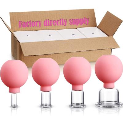 China Garrafas de vidro rosa Vacuum Massager Cup Massage Body Guasha Suction Cups Slimming Anti Cellulite Canns Set à venda