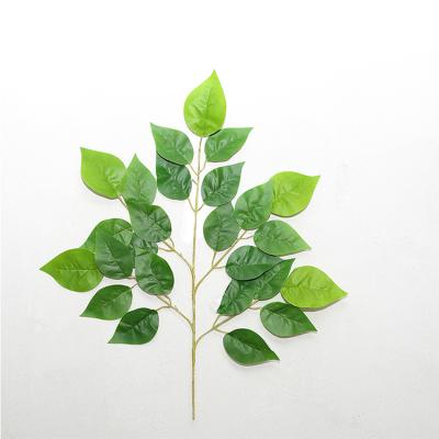 China 25 Sheets Home Decor High Quality Environmental Apple Artificial Fire Resistant Leaf for sale