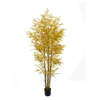 China Artificial Bamboo UV Resistant Plastic Green Leaf 180cm Wholesale Environmental Green Plant Tree Plant for sale