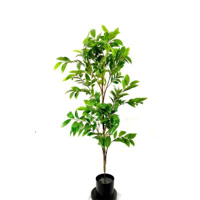 China 180cm Factory Price Environmental Decorative Bamboo Leaf Silk Bamboo Leaf Artificial Tea Tree for sale