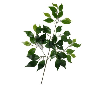 China High Quality Environmental Hot Selling Green Artificial Leaf Ficus Leaves Manufacture for sale