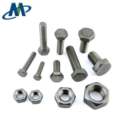 China din933 bolt and nut, stainless steel hex bolt-nut stainless steel hex head for sale