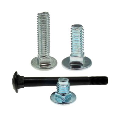 China Factory Price Custom Carbon Steel Galvanized Steel Flat Head Carriage Bolt for sale