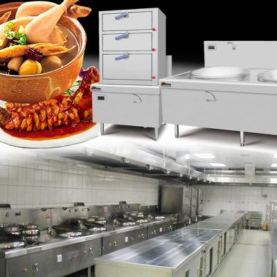 China Asia Equipment China Restaurante Energy Saving Commercial Stainless Steel Chinese Food Restaurant Kitchen Supply Industrial Equipment for sale