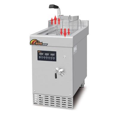 China Auto Lift Freidora Electrica Freidora Basket Fryer 22l 10kw Hotel Kitchen Commercial Fast Food Deep Fryers for sale