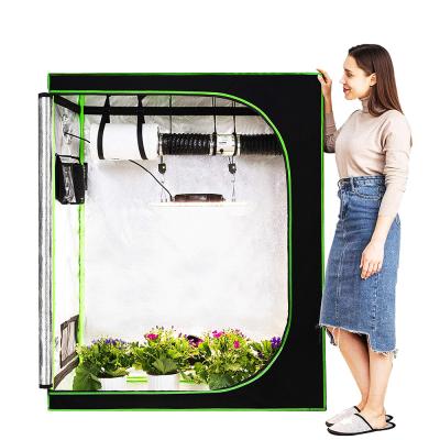 China Easily Collected Supplier SINOWELL 600d Hydroponic Indoor Industry Top Mylar Grow Tent Whole Set Complete Kit for sale