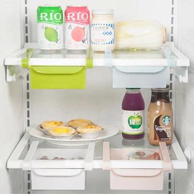 China Sustainable Plastic Fridge Drawer Storage Container Fridge Basket Storage Pull Out Drawer Box for sale