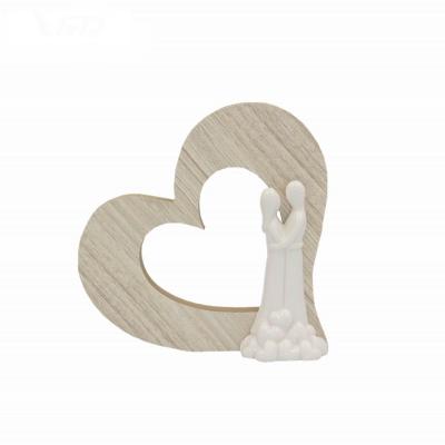 China Porcelain with ceramic heart twin home MDF birthday gift porcelain MDF decoration gifts Vivid Wedding Gift Women for sale