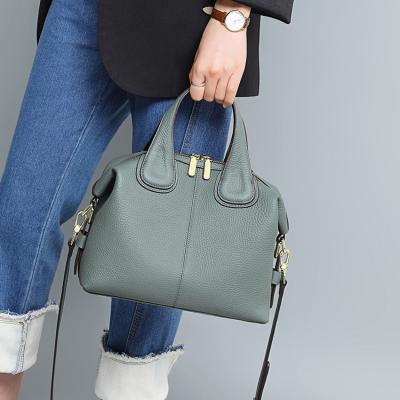 China Other Viney High Quality Big Customize Logo Fashion Ladies Luxury Genuine Leather Shoulder Women Handbags for sale