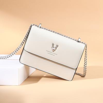 China Water Resistant 2022 New Style Hardware Deer Decoration Single Sling Bags For Women Body Chain Cross Shoulder Bag for sale