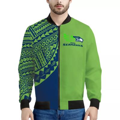 China 1 MOQ Viable Drop Shipping Custom Polynesian Samoan Tribal Design NFL American Football Team Fashion Casual Sport Jacket for sale