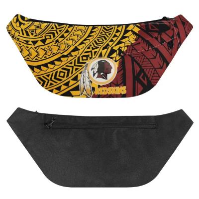 China 2021 Hot Polynesian Samoan Tribal Design Water Resistant Team Logo Unisex Canvas Fanny Pack Football NFL Waist Bag Sales for sale