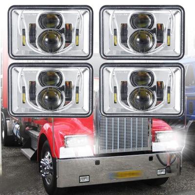 China For Classic Kenworth W900B W900L 4x6 Western Star Led Headlight Chevrolet Suburban K1500 K3500 4x6 inch for sale