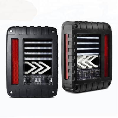 China 12V 24V Unlimited LED Turn Signal Tail Light Brake Rear Lamp For Jeep Wrangler YJ CJ JK MS-TL07 for sale