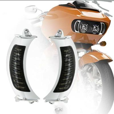 China Chrome Led Side Marker Lights Turn Signal Lights For Harley Road Glide 2015 2016 2017 2018 2019 Fit For Road Glide Accessories FLTRI Road Glide for sale