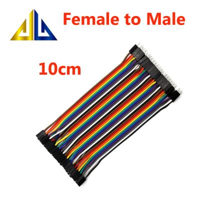 China PCB Male To Female Jumper Wire 40 Pins 10CM Female Dupont Line To Male Dupont Cable Electrical Wires For DIY Kit for sale