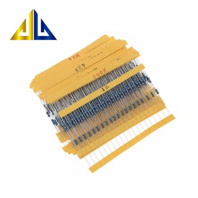 China 1 / 4W Five-color Ring Resistor 1% Precision Metal Film Resistor 30 Pack Resistor Commonly Used Values ​​20 Pack Metal Film Resistor 1/4w Resistor for sale