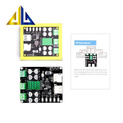 China VHM-302 Power Amplifier Board VHM-302 Power Amplifier Board Integrated U Disk TF Card Dual Playback TPA3116D2 Amplifier Board 50W for sale