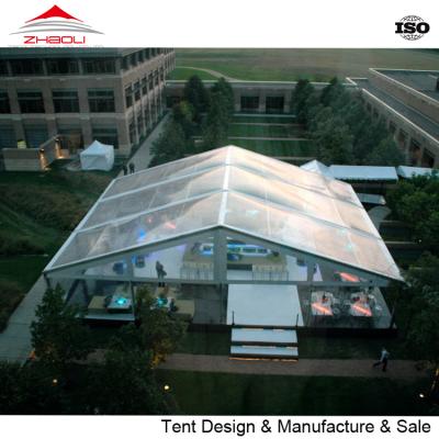 China 20X15M Outdoor Arabic Event Marquee Transparent PVC Tent For Sale for sale