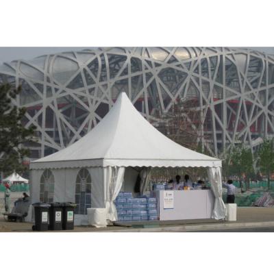 China 5x5m Aluminum Pagoda Gazebo Tent Waterproof/Fireproof/Wind-resistant Sunscreen for Outdoor Sports Event for sale