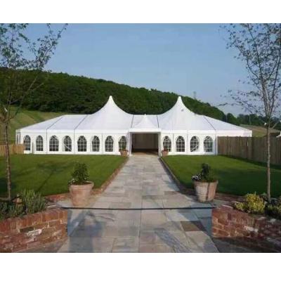 China High Quality High Quality Waterproof/Fireproof/Wind-resistant Luxury Pagoda Marquee Wedding Tent For 200 People For Sale for sale