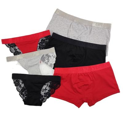 China Breathable Men's Women's Cotton Porcelain Ice Boxer&Briefs Couples Cool Single Underwear Panties for sale