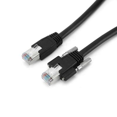 China High Flexible Tinned Copper Belt Screw Fixed Gige Cable Gigabit Ethernet Static Cable With Locking Screws for sale