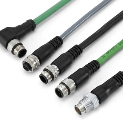 China Industrial Automation IP67 X Code 8 Pins Female To RJ45 Shielded Connector Cable M12 Cable for sale