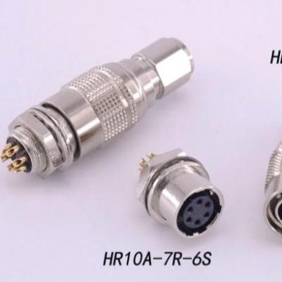 China Hirose HR25 HR10 connector 8 pins female receptacle aviation camera plug socket industrial military communication connector HR25-7TJ-8S for sale