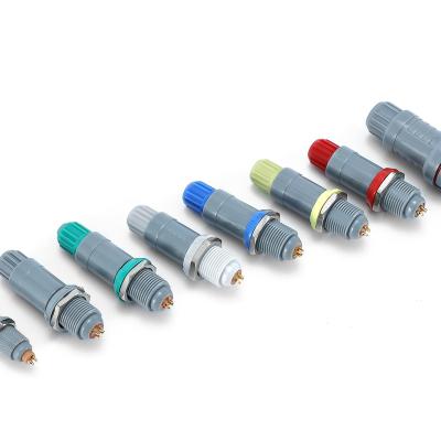 China 5 Pin Connector P Series Circular Push Pull Male Connector Plastic Cable Connector PAG.M0.5GL.AC52A for sale