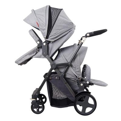 China 2021 Eco-friendly Certified Baby Carriage Baby Stroller Twin Prams And Stroller for sale