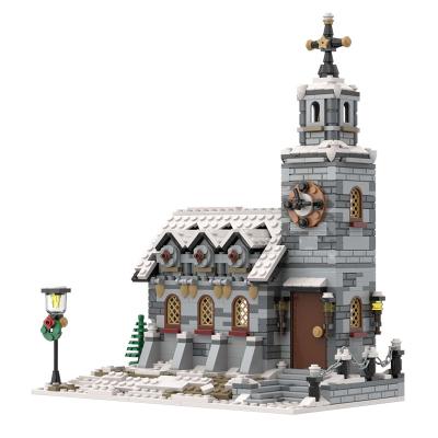 China Building Blocks Santa Claus Kid Toys Xmas Gifts DIY Building Brick Winter Village Scene Holiday Christmas Series City Train Reindeer Friends MOC for sale